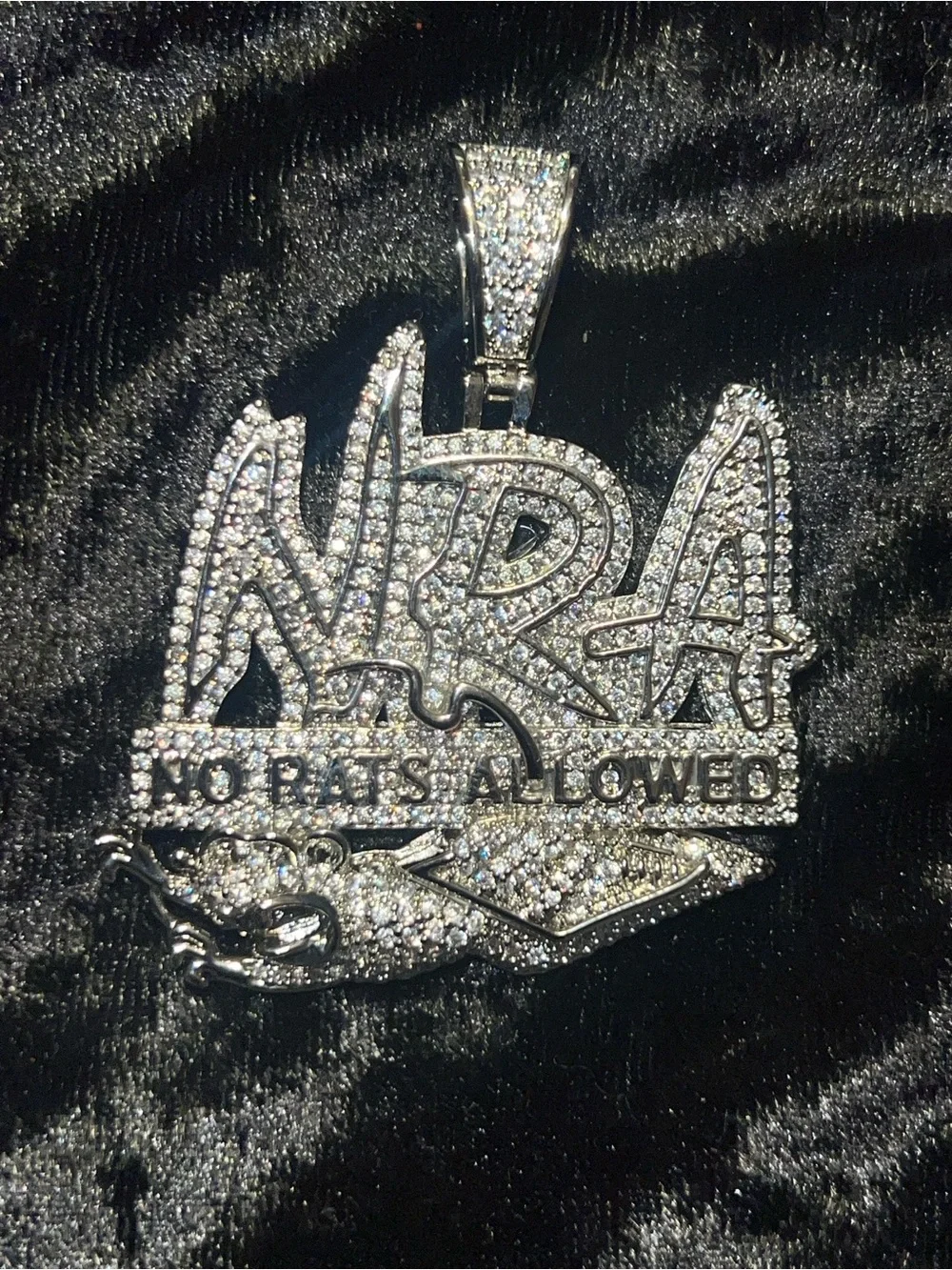 'NRA' No Rats Allowed Pendant